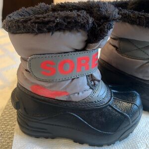 Sorel toddler boys waterproof winter boots.
